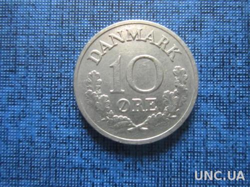 Монета 10 эре Дания 1963
