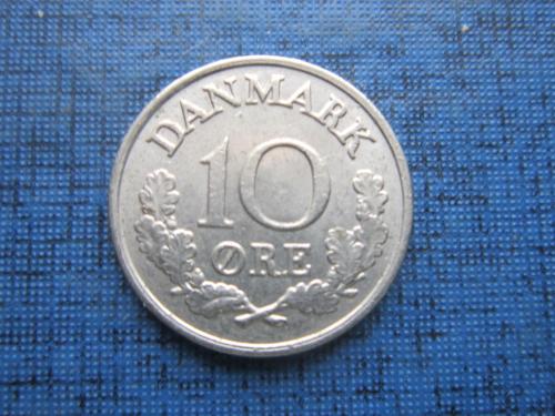 Монета 10 эре Дания 1965