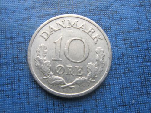 Монета 10 эре Дания 1967
