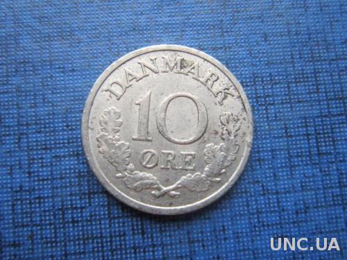 Монета 10 эре Дания 1970
