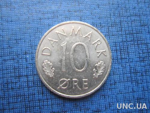 Монета 10 эре Дания 1988
