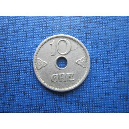 Монета 10 эре Норвегия 1938