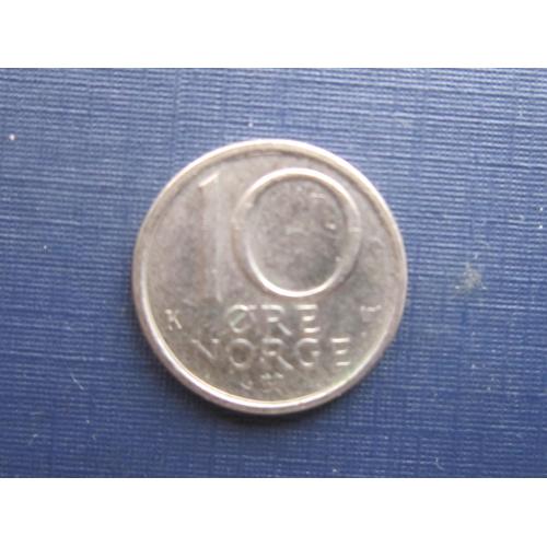 Монета 10 эре Норвегия 1984