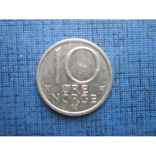 Монета 10 эре Норвегия 1985