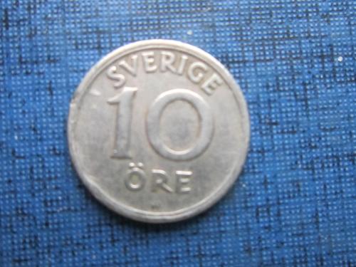Монета 10 эре Швеция 1924