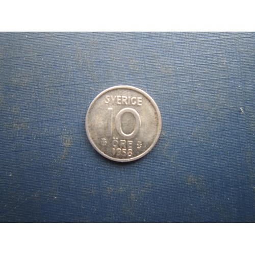 Монета 10 ере Швеція 1958 срібло