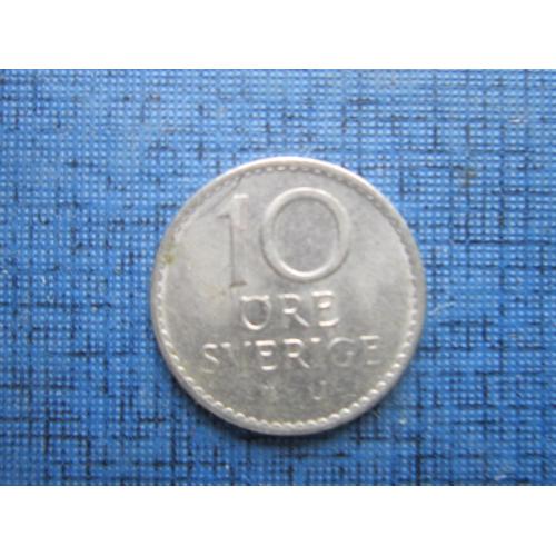 Монета 10 эре Швеция 1969