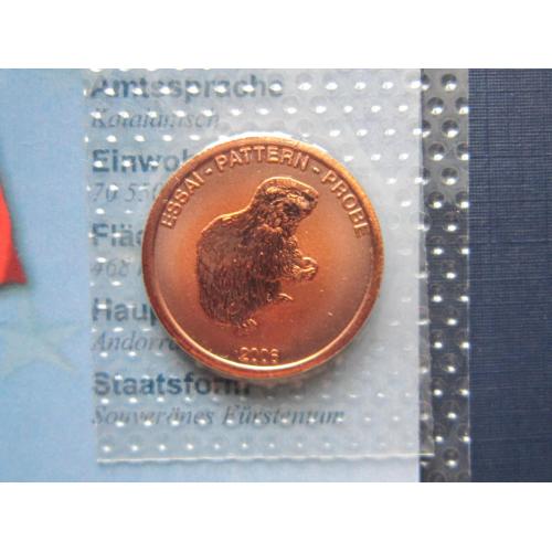 Монета 10 евроцентов Андорра 2006 Проба Европроба высокая мода UNC запайка