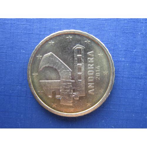 Монета 10 евроцентов Андорра 2014