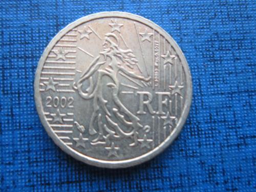 Монета 10 евроцентов Франция 2002