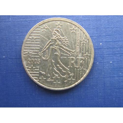 Монета 10 евроцентов Франция 2005
