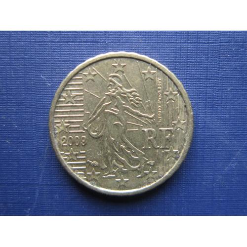 Монета 10 евроцентов Франция 2009