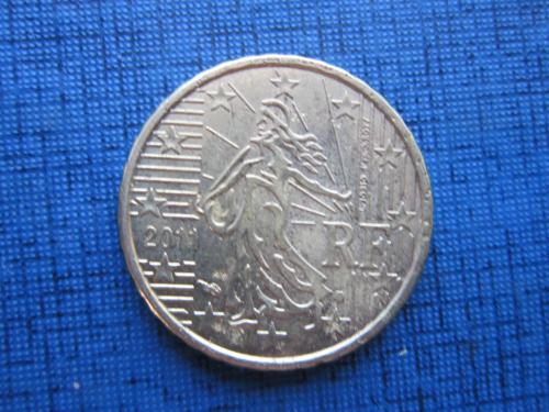 Монета 10 евроцентов Франция 2011