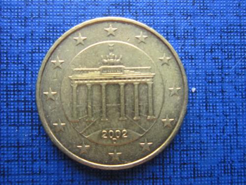 Монета 10 евроцентов Германия 2002 D