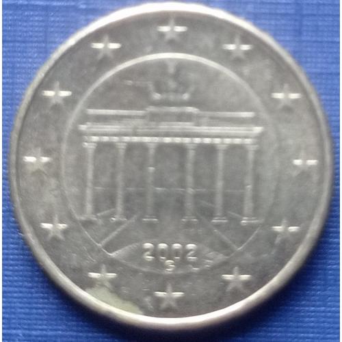Монета 10 евроцентов Германия 2002-G