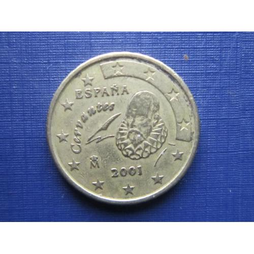 Монета 10 евроцентов Испания 2001