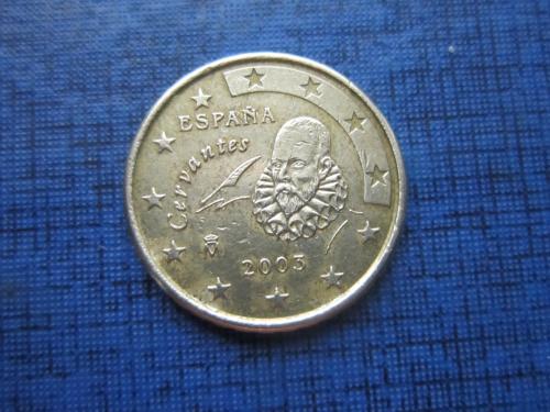 Монета 10 евроцентов Испания 2003