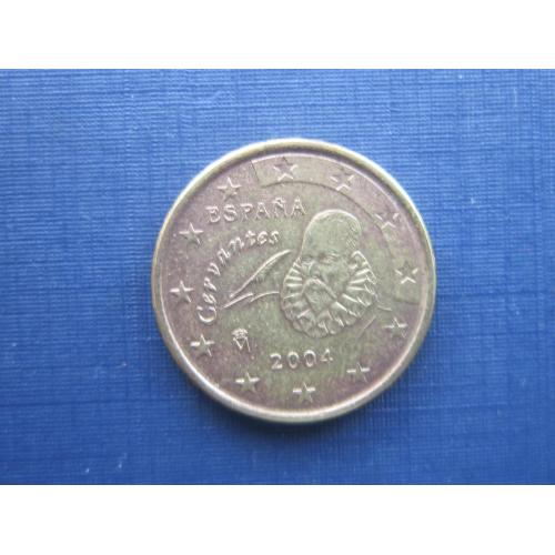 Монета 10 евроцентов Испания 2004