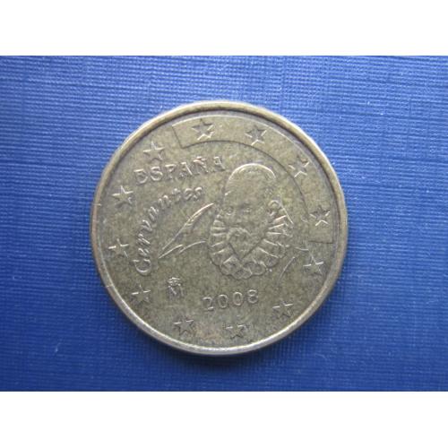 Монета 10 евроцентов Испания 2008