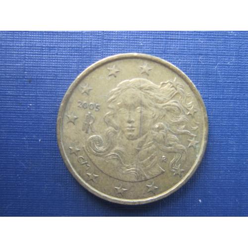 Монета 10 евроцентов Италия 2005