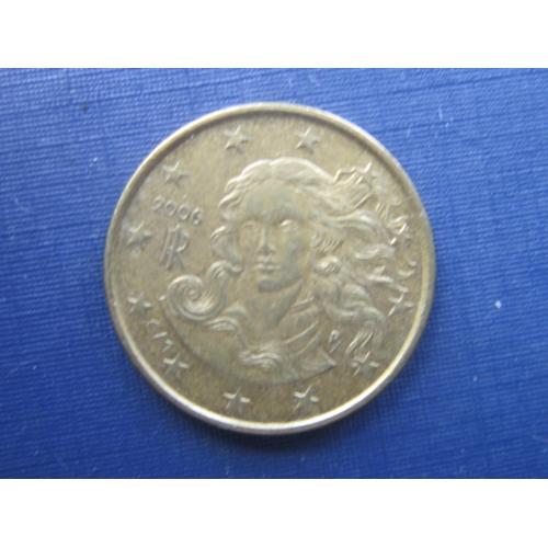 Монета 10 евроцентов Италия 2006