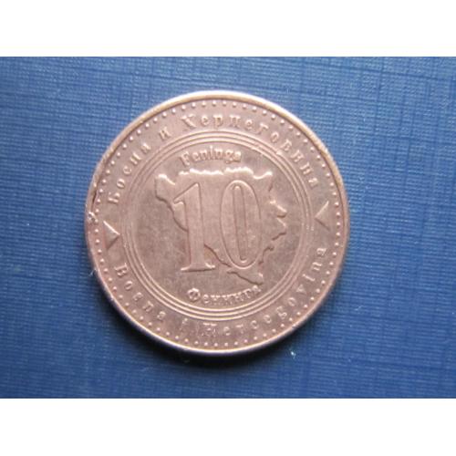 Монета 10 фенингов Босния и Герцеговина 2007