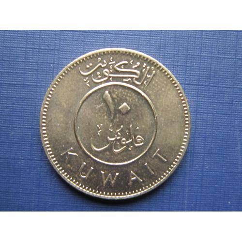 Монета 10 филсов Кувейт 1981 корабль парусник