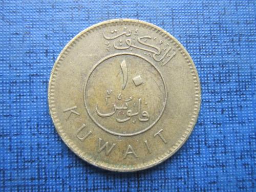 Монета 10 филсов Кувейт 1997 корабль парусник