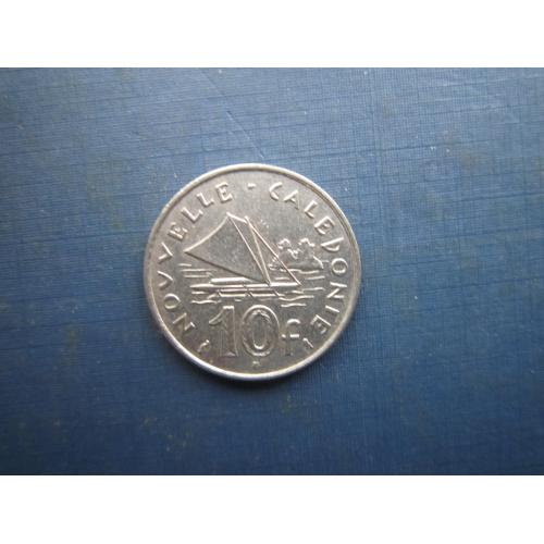 Монета 10 франків Нова Каледонія 1970 корабль вітрильник