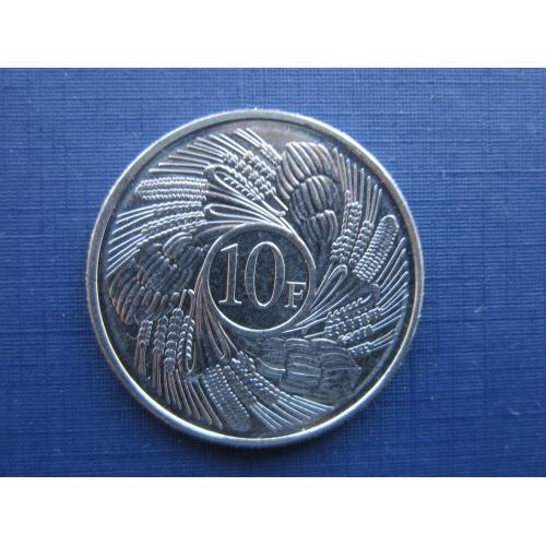 Монета 10 франков Бурунди 2011