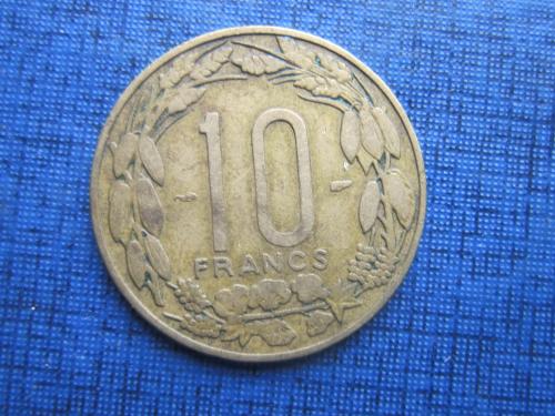 монета 10 франков Камерун 1958 фауна антилопы