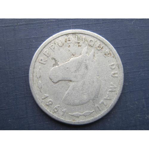Монета 10 франков Мали 1961 фауна лошадь конь редкая