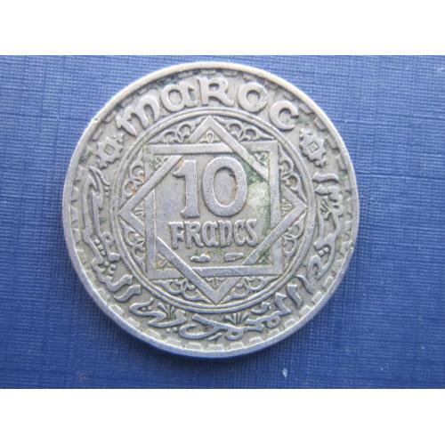 Монета 10 франков Марокко 1947 (1366)