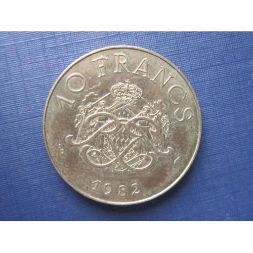 Монета 10 франков Монако 1982