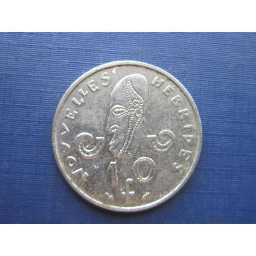 Монета 10 франков Новые Гебриды Французские (Вануату) 1979