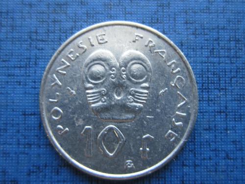 Монета 10 франков Полинезия Французская 1979