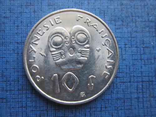 Монета 10 франков Полинезия Французская 1997