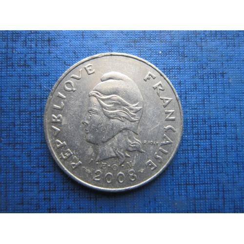 Монета 10 франков Полинезия Французская 2008