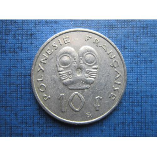 Монета 10 франков Полинезия Французская 2008