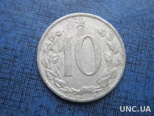 монета 10 геллеров Чехословакия 1965
