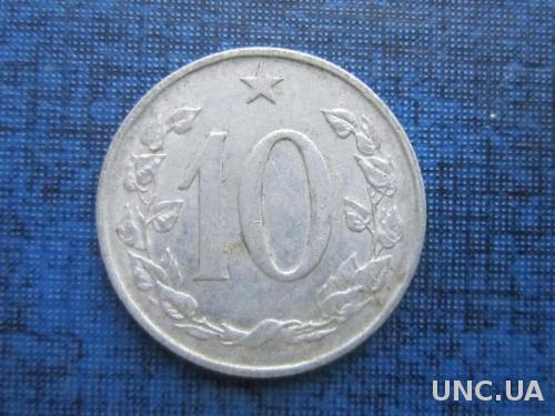 Монета 10 геллеров Чехословакия 1969
