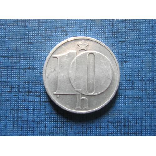 Монета 10 геллеров Чехословакия 1976