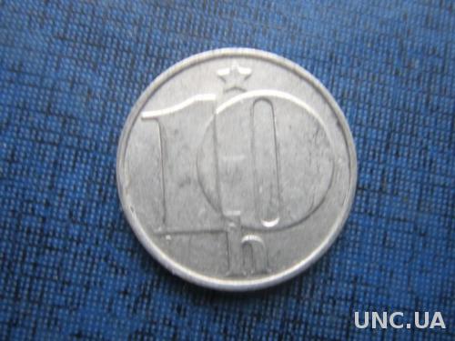монета 10 геллеров Чехословакия 1977
