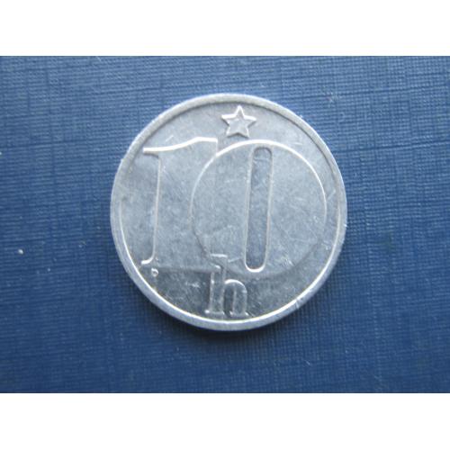 Монета 10 геллеров Чехословакия 1987