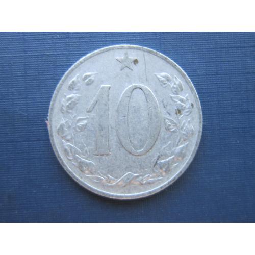 Монета 10 геллеров Чехословакия ЧСР 1953