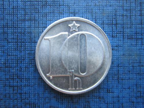 Монета 10 геллеров Чехословакия ЧССР 1975 состояние
