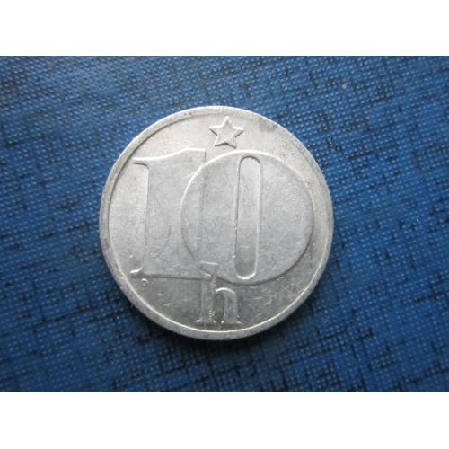 Монета 10 геллеров Чехословакия ЧССР 1984