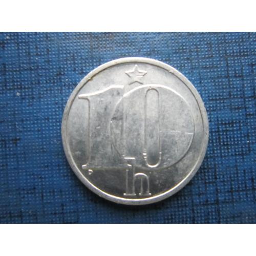 Монета 10 геллеров Чехословакия ЧССР 1985