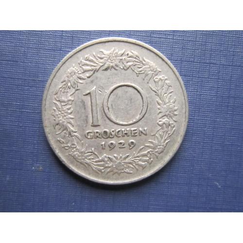 Монета 10 грошен Австрия 1929