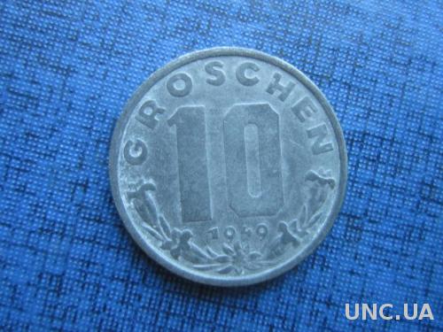 монета 10 грошен Австрия 1949 цинк